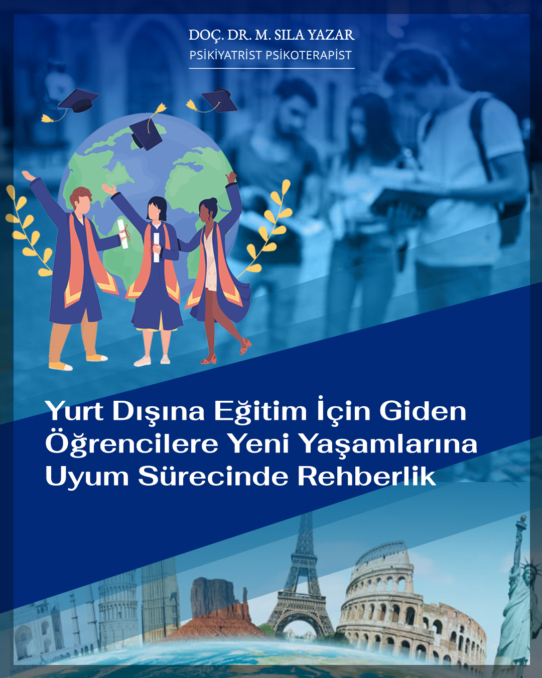 Yurt dışına eğitim için giden öğrencilere yeni yaşamlarına uyum sürecinde rehberlik